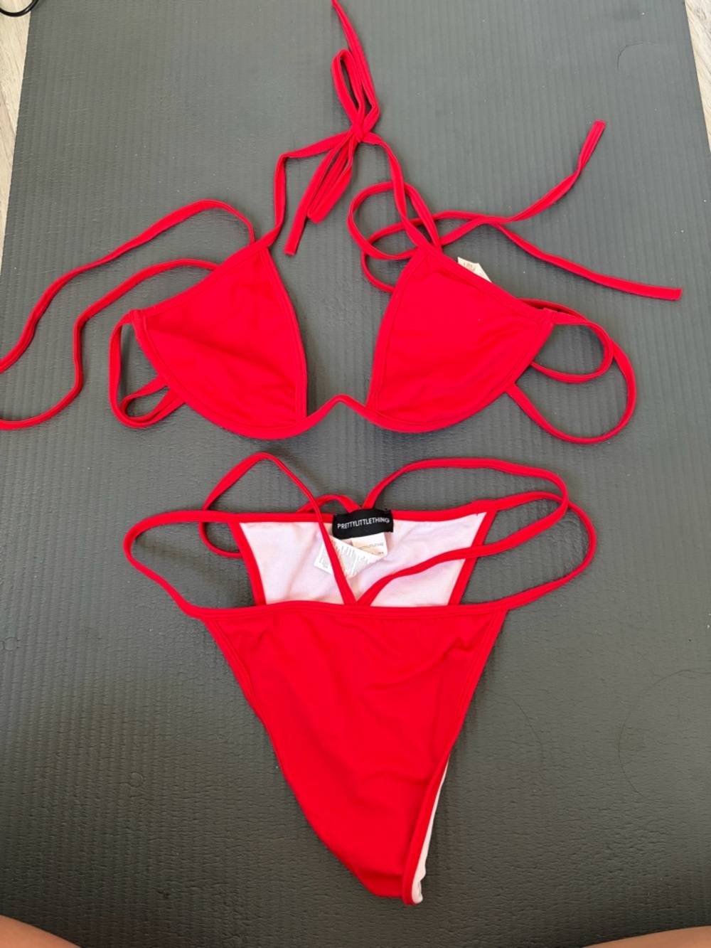 Red String Bikini Set - Picture 2 of 8